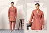 V Neck Viraasat by Shubhvastra Viscose Silk Mens Kurta With Bottom Bulk Orders In India